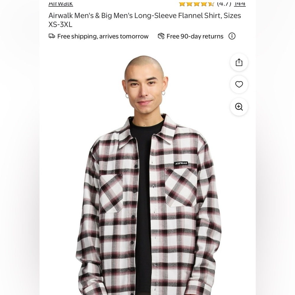 Airwalk Mens set of long sleeve flannel shirts.
